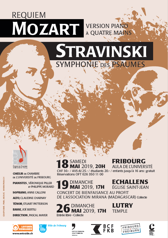 Mozart Stravinski Affiche